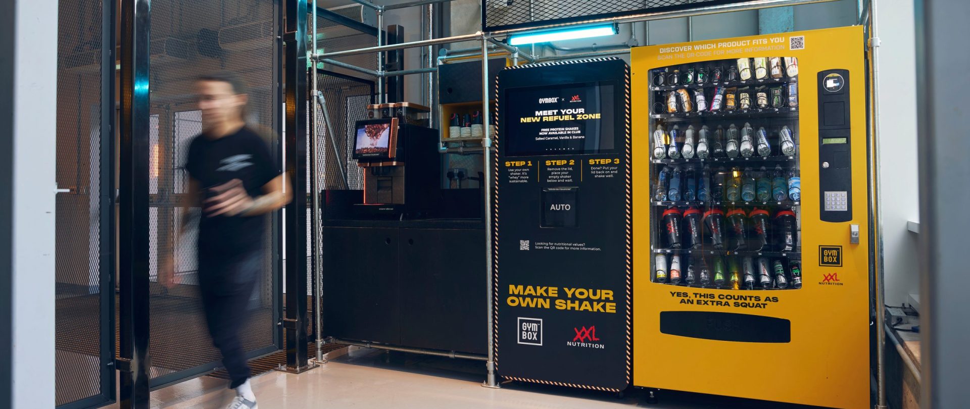 gymbox elephant & castle free coffee and protein