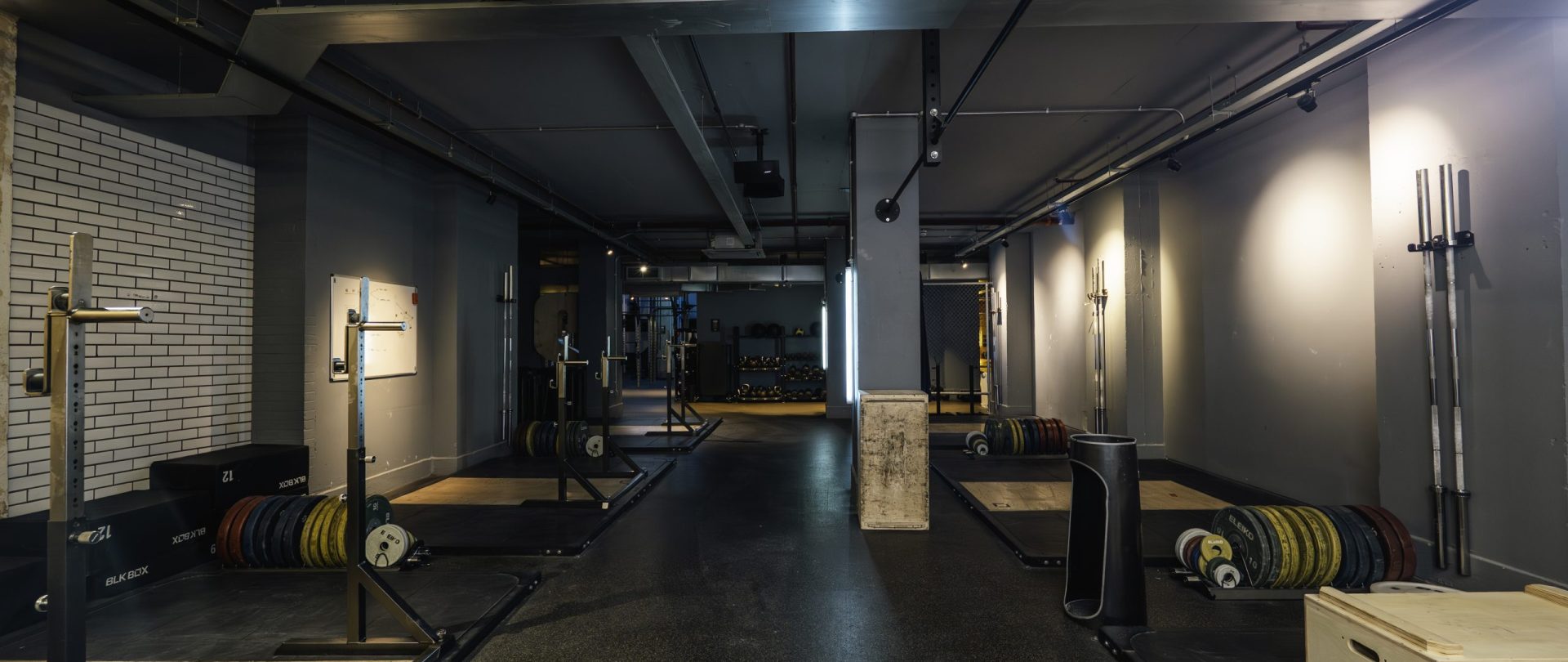 Gymbox Farringdon gym near Chancery Lane olympic lifting area
