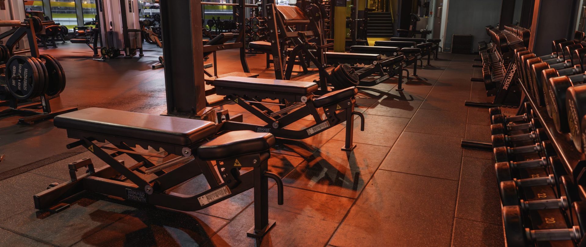 Gymbox Westfield Stratford, free weights area