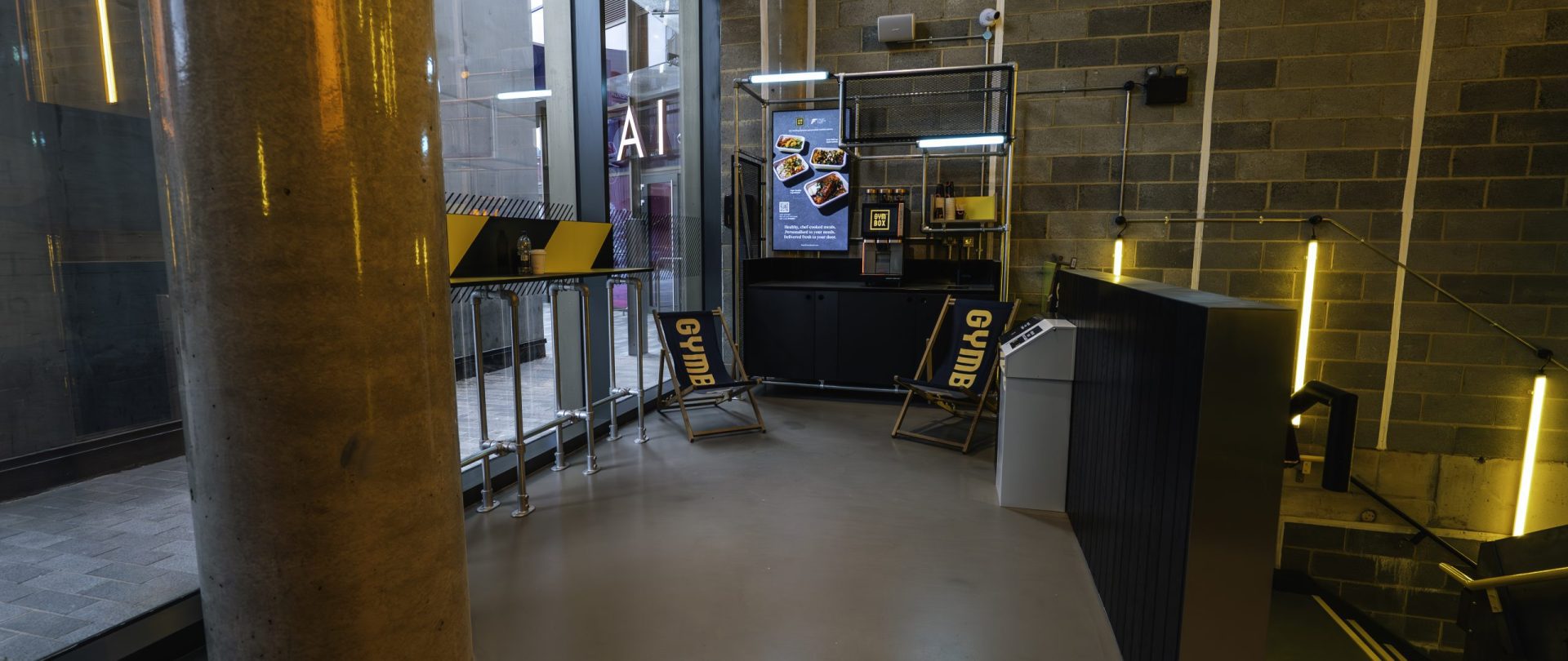 GYMBOX FINSBURY PARK, FREE COFFEE, PROTEIN AND VITAMIN WATER